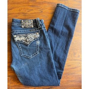 Miss Me Size 32 Mid-Rise Skinny Jeans